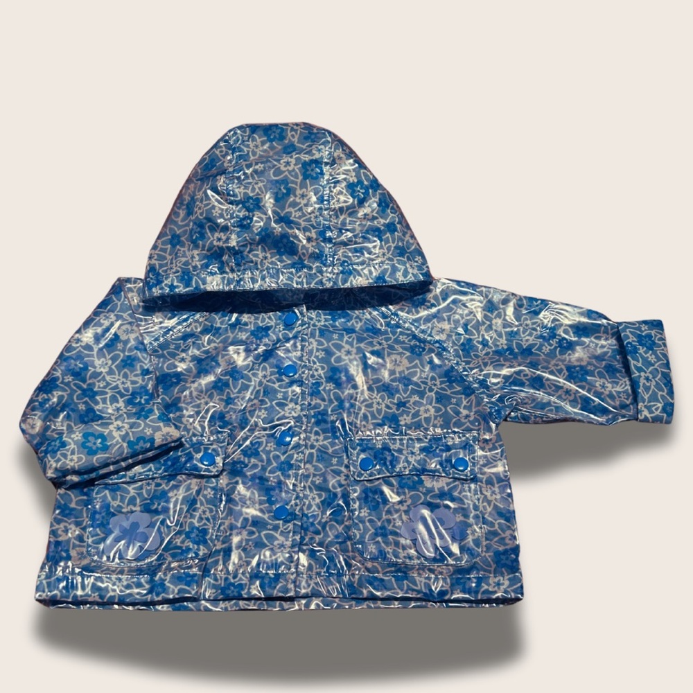 Y2K/Vintage Floral Raincoat